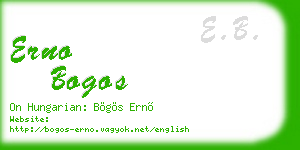 erno bogos business card